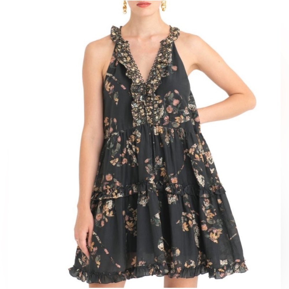 Secret Mission Cape Town Isabel Floral Tiered Mini Dress